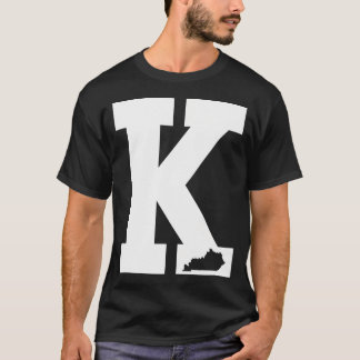 T-shirt LETTRE vintage K Bleu Kentucky