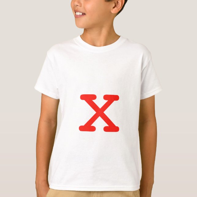 T-shirt Lettre X (Devant)