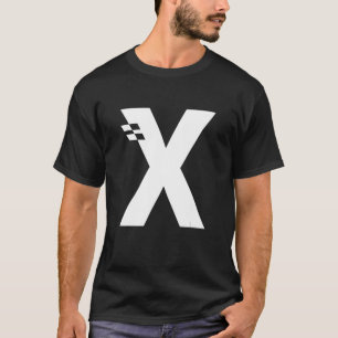 T-shirt LETTRE X Alphabet initial