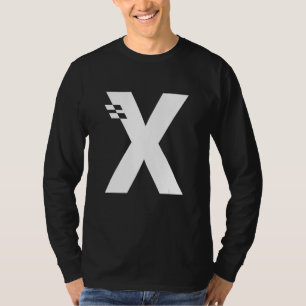 T-shirt LETTRE X Alphabet initial