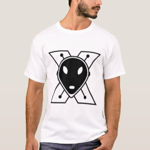 T-shirt Lettre X avec visage d'alion