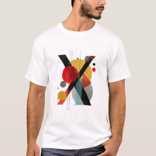 T-shirt Lettre X – Monogramme géométrique suisse-moderne 
