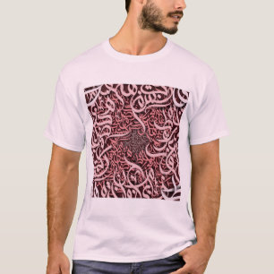 T-shirt lettres arabes rose