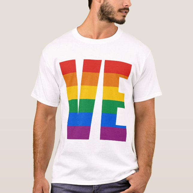 T-SHIRT LETTRES D'AMOUR DE COUPLES - VE (Devant)