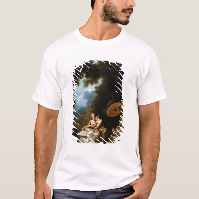 T-shirt Lettres d'amour par Jean Honore Fragonard (Devant)