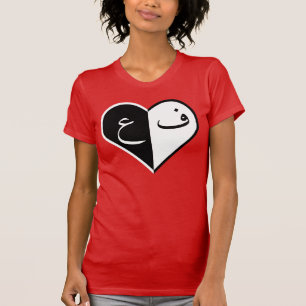 T-shirt Lettres dans le coeur