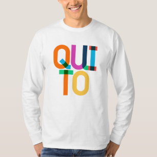 T-shirt Lettres d'art pop de Quito Ecuador