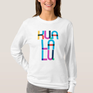 T-shirt Lettres d'art pop Kuala Lumpur Malaisie