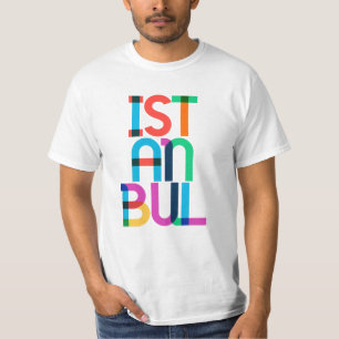 T-shirt Lettres d'art pop turc Istanbul