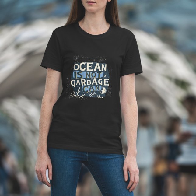 T-shirt Lettres de préservation océanique (Créateur téléchargé)