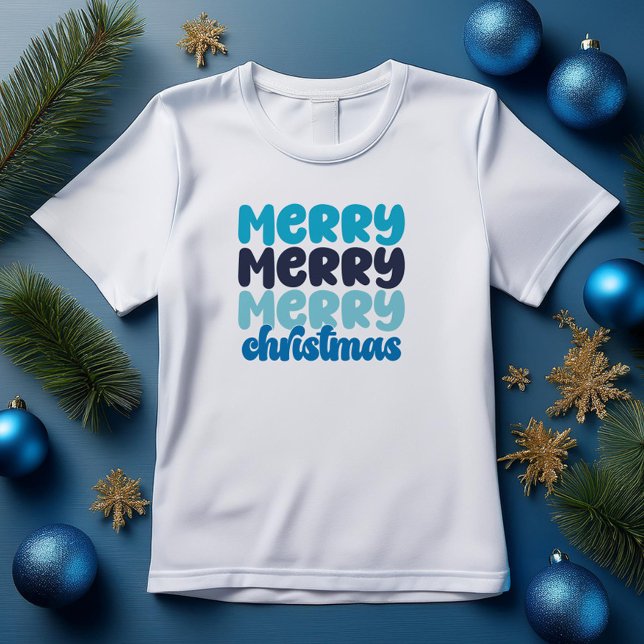 T-shirt Lettres Gras de Noël Très Joyeuses (Créateur téléchargé)