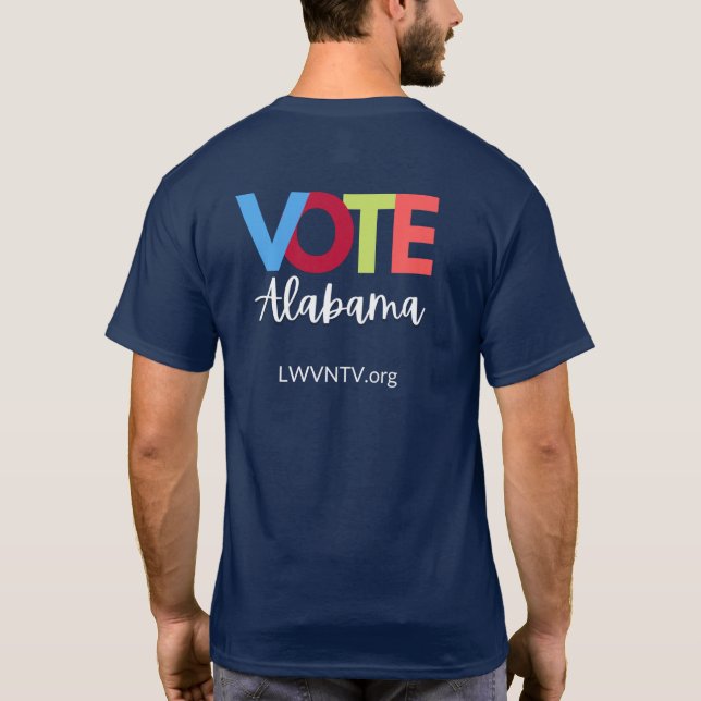 T-shirt Lettres multicouleurs (Dos)