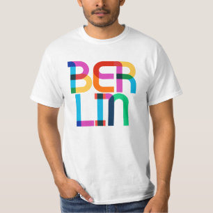 T-shirt Lettres pop art Berlin Allemagne
