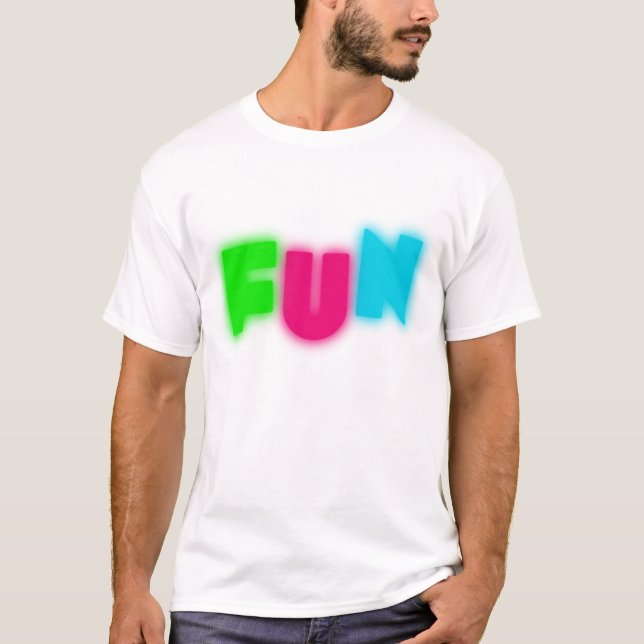 T-shirt Lettres vertes roses bleues de lueur au néon super (Devant)