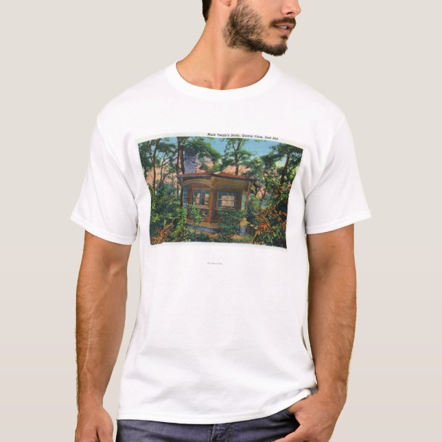 T-shirt L'étude de Mark Twain à la ferme de carrière, (Devant)