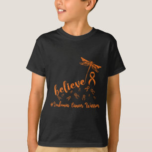 T-shirt Leucémie Cancer Guerrier libellule croire espoir