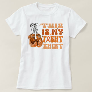 T-shirt Leucémie C'Est Ma Chemise De Combat Pour Guerrier