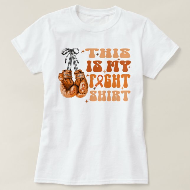 T-shirt Leucémie C'Est Ma Chemise De Combat Pour Guerrier (Design devant)