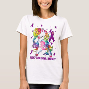 T-shirt leucémie dabbing guerrier de la licorne