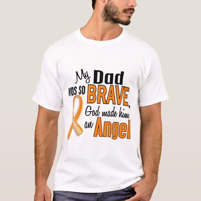 T-shirt Leucémie de papa d'ange (Devant)