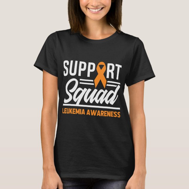 T-shirt Leucémie Guerrier de soutien Escadron Leucémie Can (Devant)