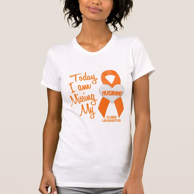 T-shirt Leucémie manquant mon mari 1 (Devant)