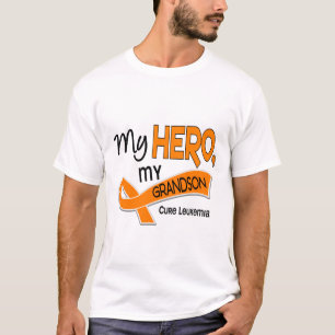 T-shirt Leucémie MON HÉROS MON PETIT-FILS 42