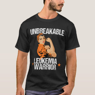 T-shirt Leucémie Sensibilisation Guerrier indestructible O
