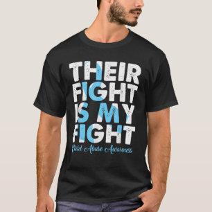 T-shirt Leur Combat Est Ma Lutte Contre La Maltraitance De