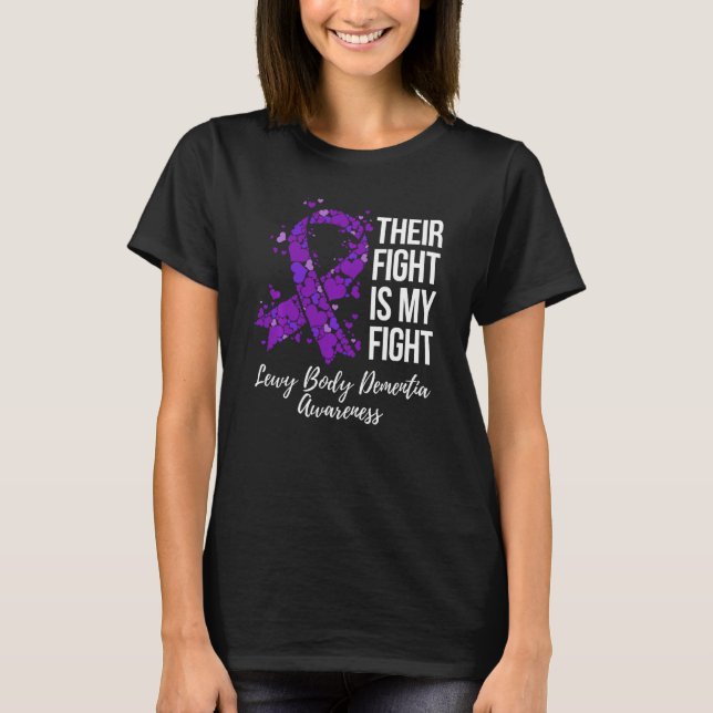 T-shirt Leur combat est mon combat Lewy Body Démence (Devant)