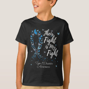 T-shirt Leur combat est mon combat T1d Type 1 Diabète Laur