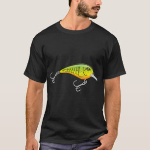 T-shirt Leurre de pêche Slim Craw Crankbait - Chartreuse R