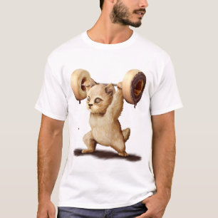 T-shirt levage de beignet de chat