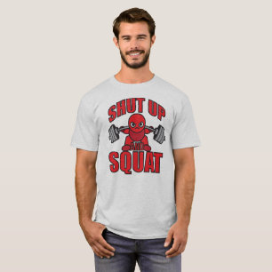 T-shirt Levage - Fermer Et Squat - Kawaii Leg Day