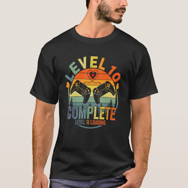 T-shirt Level 10 Complete Level 11 Loading Game Wedding An (Devant)
