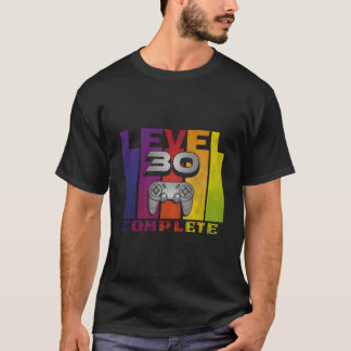 T-shirt Level 30 Complete Gamer Nerd Geek Video Games