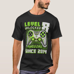 T-shirt Level 8 Awesome 2014 Video Game 8th Birth