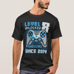 T-shirt Level 8 Awesome 2014 Video Game 8th Birth