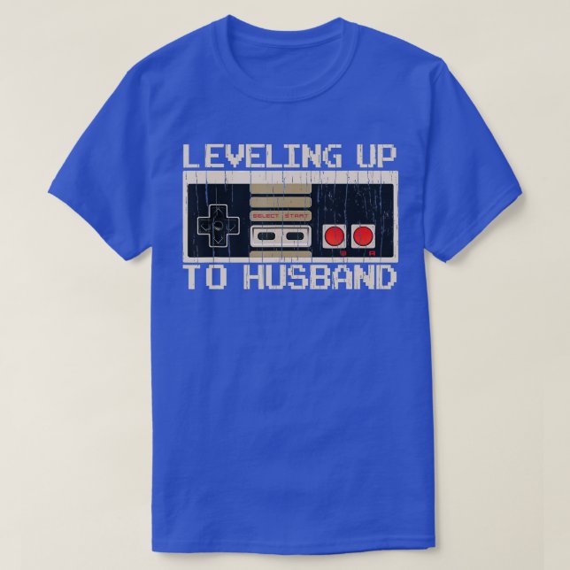 T-shirt Leveling Up To Husband  (65)  (Design devant)