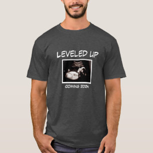 T-shirt Levelup Papa Ultrasound Faire-part de grossesse