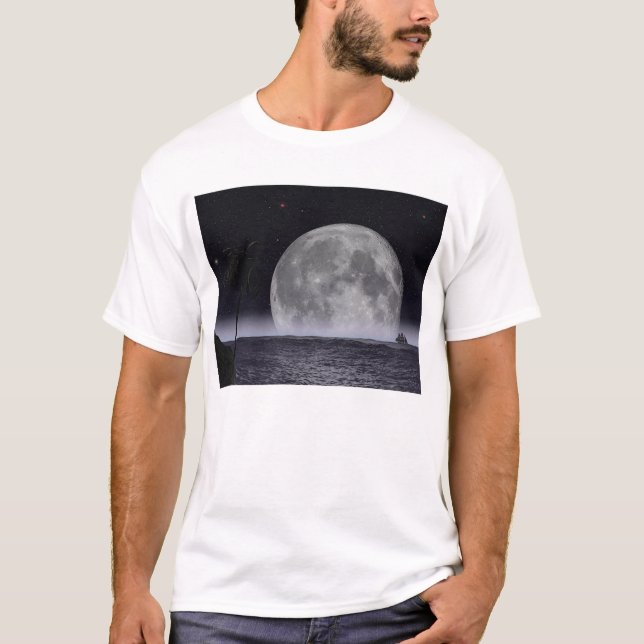 T-shirt Lever de la lune Tropica (Devant)