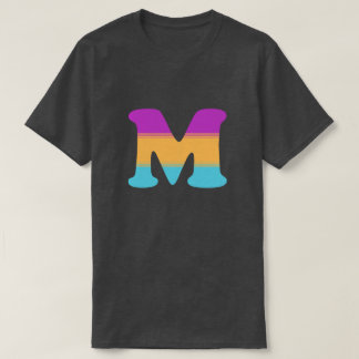 T-shirt Lever de soleil de la lettre M