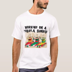 T-shirt Lever de soleil mexicain drôle de tequila