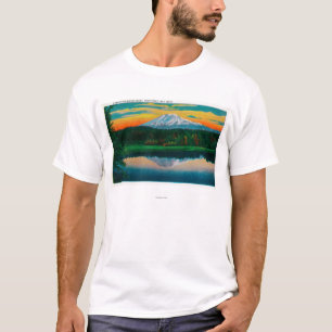 T-shirt Lever de soleil sur le bâti Adams du lac trout, W