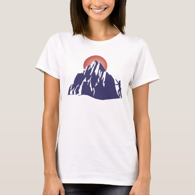 T-shirt Lever de soleil sur votre Everest (Devant)