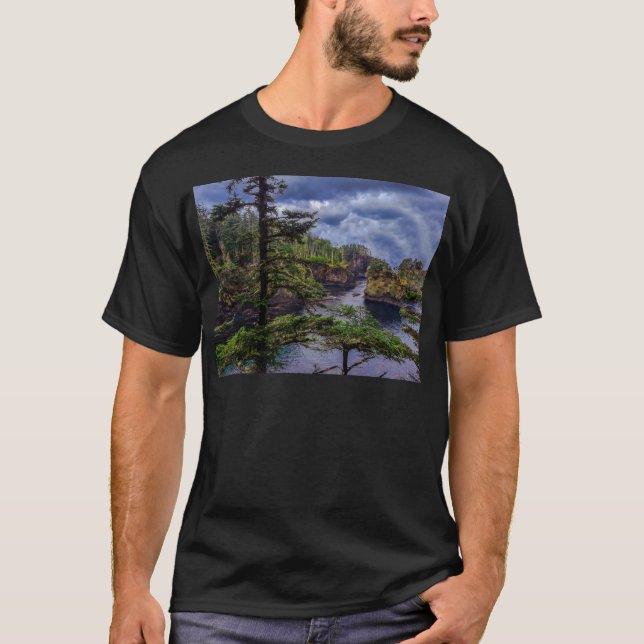 T-shirt lever matinal péninsule olympique Cape Flattery (Devant)