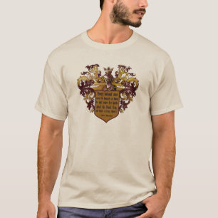 T-shirt Levez la citation de Mencken de drapeau noir