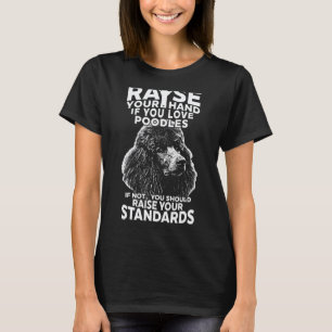 T-shirt Levez la main pour le caniche