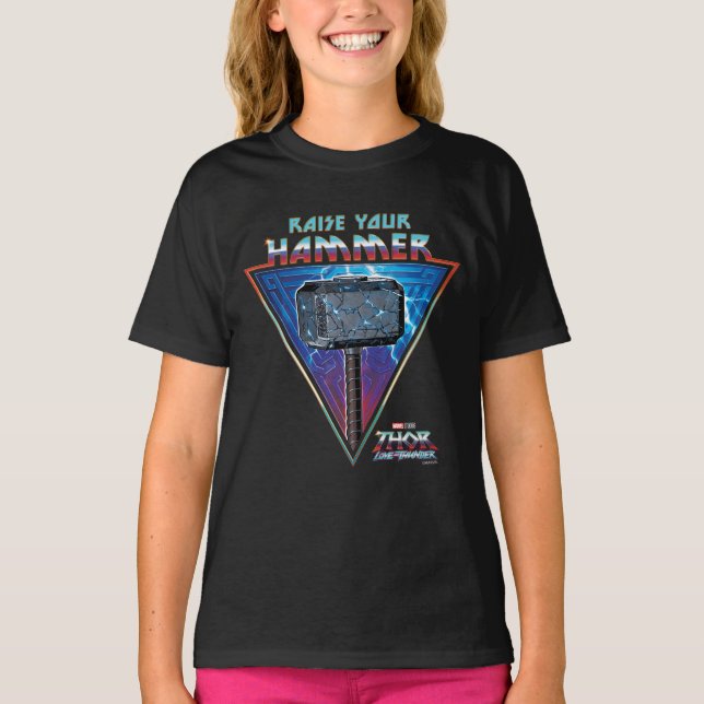 T-shirt Levez Votre Marteau - Graphique Mjölnir (Devant)