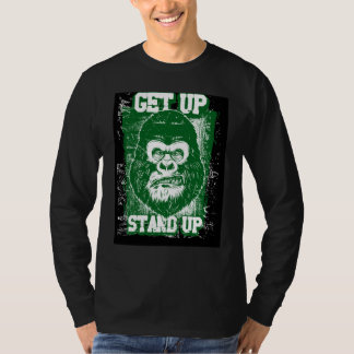 T-shirt Levez-vous, debout - Motivation de la gorille